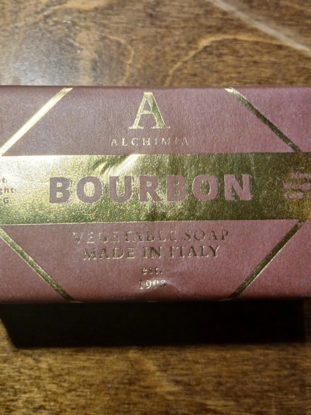 Bourbon Men's Italian Vegetable Soap Bar 10.5 OZ